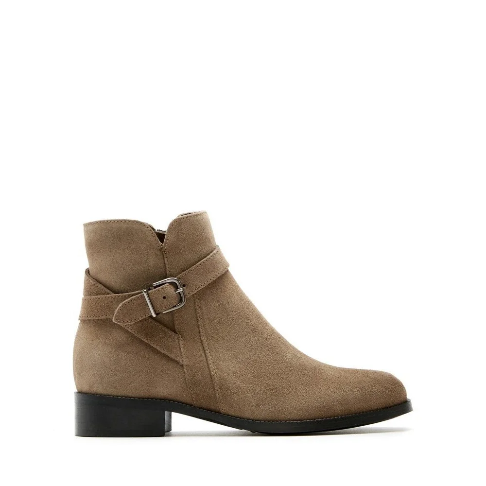 La Canadienne Sancton Waterproof City Dry Boots Women's 10 Caribou Suede Leather